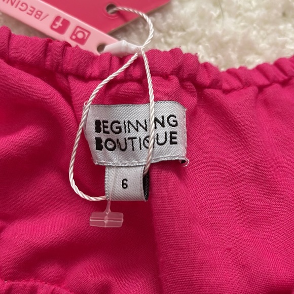 NWT Beginning Boutique Evylon Linen Mini Dress - Picture 7 of 12